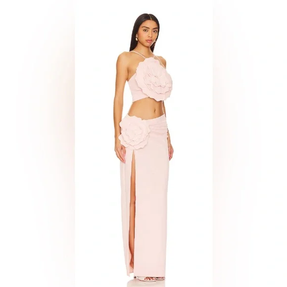 NWT Lovers and Friends Artemis Gown in pink, size M
